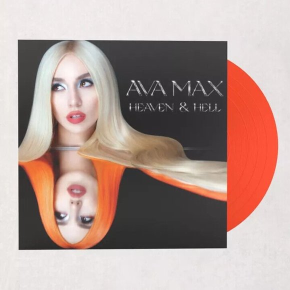 Ava Max Heaven & Hell Limited LP Neon Orange Vinyl Record Album New - Picture 1 of 5